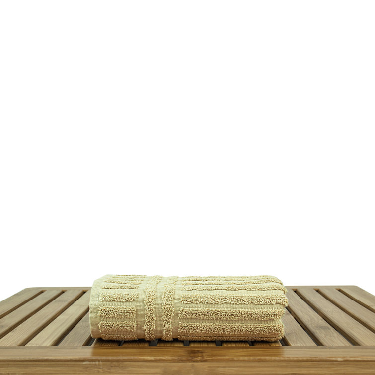 Winston Porter Comacho Turkish Cotton Ribbed Bath Towels Wayfair Canada